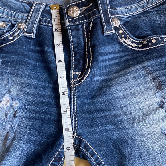 Miss Me Ankle Skinny Stretch distressed Jeans  Size 26 - Picture 11 of 15